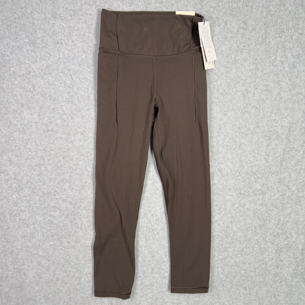 CALIA Capri Leggings Womens XS Brown Inspire High Rise Athletic Pockets Yoga